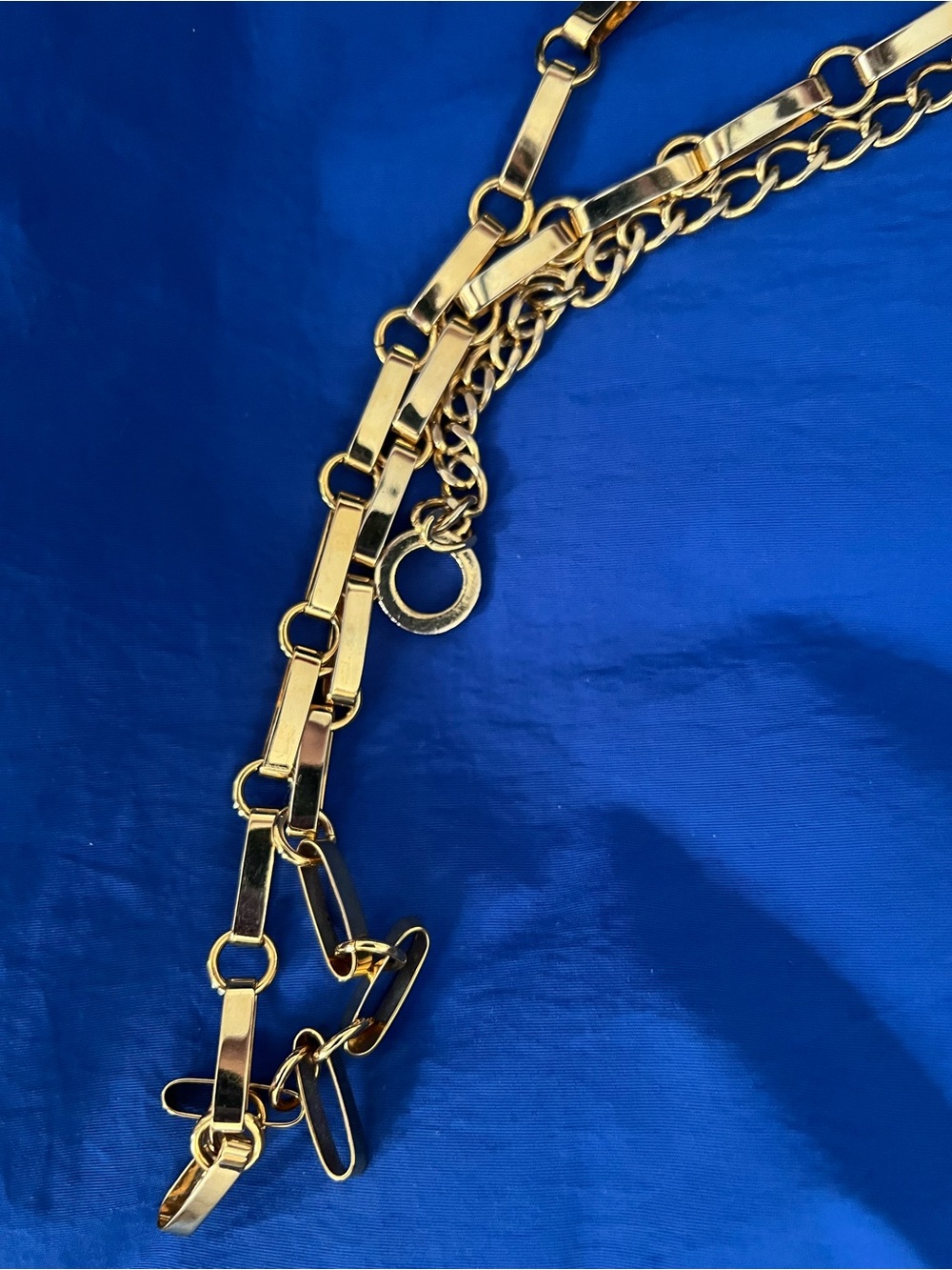 Gold Link Chain Women's Vintage Belt - Polished Gold Finish